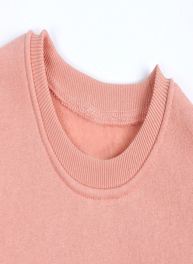 Mud Kingdom Baby Kids Sweatshirt Crew Neck Pullover Casual Plain Yellow 18-24 Months - Image 4