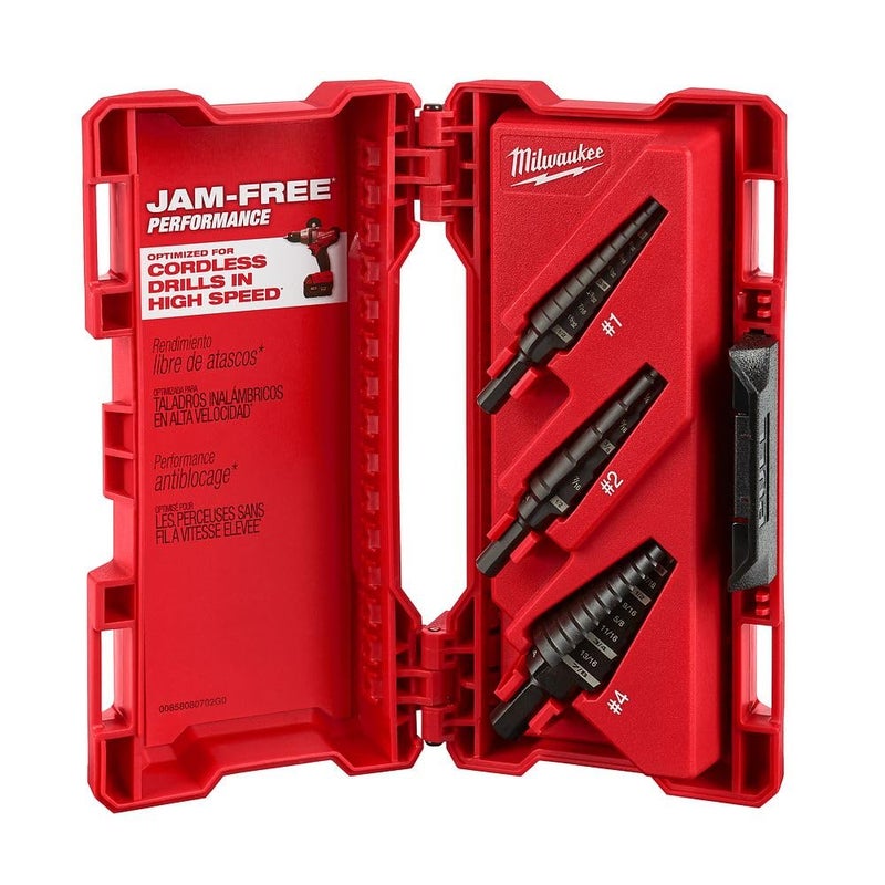 Milwaukee 48-89-9221 3 Piece Step Drill Bit Set - Image 1