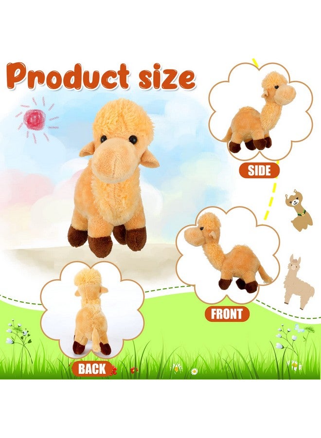 Sosation Sosation 9 Pack Camel Stuffed Animal Camel Plush Cute Doll Toy Soft Small Stuffed Hanging Ornaments for Keys Purse Backpack School Bags, DIY Birthday Party Favors, 5.5 x 2 Inches  - Image 2