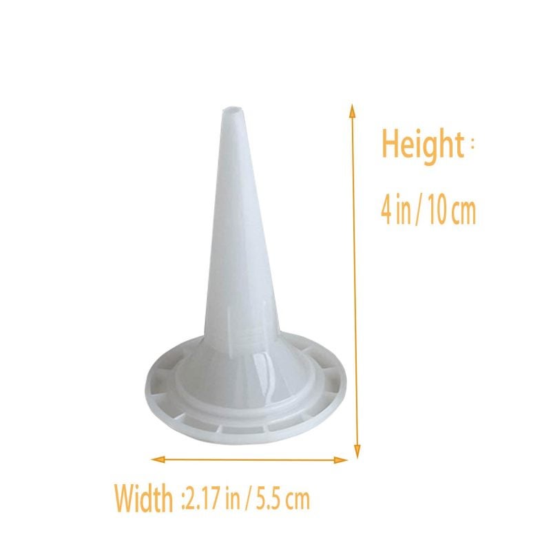 Caulking Gun Nozzles 25 Pack White Soft Rubber Reusable Universal Fit Tips - Durable Weather-Resistant for Indoor Outdoor DIY Repairs - Image 2