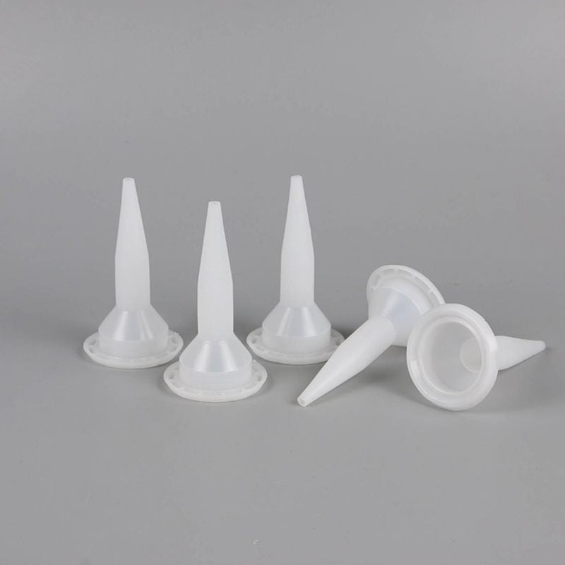 Caulking Gun Nozzles 25 Pack White Soft Rubber Reusable Universal Fit Tips - Durable Weather-Resistant for Indoor Outdoor DIY Repairs - Image 5
