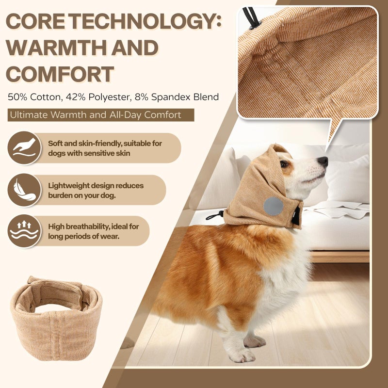 AOOLMOL Dog Ear Muffs Dog Head Ear Warp Noise Protection - Image 2