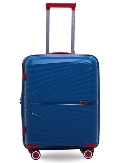 Reflection REFLECTION Travel Luggage, Carry on Suitcase, Classy Hard Shell Curvy Line Series, 28 Inch TSA Lock, Navy Blue