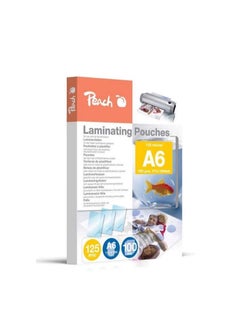 Peach A6 Peach Laminating Films, Pack Of 100 Sheets, 111 X 154 Mm - PHLMPP525-04  - Image 1