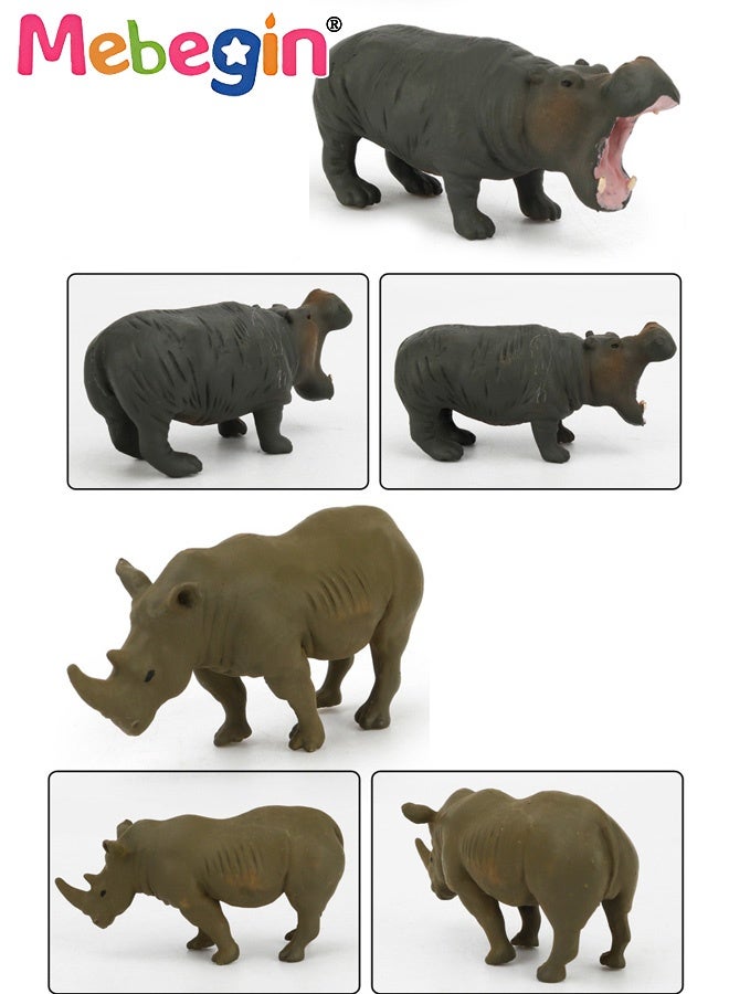 MEBEGIN 12PCS Realistic Wild Animals Figures with 12 Cards, Early Educational Toy for Kids, Fun Animal Model Toys, Parent-child Interactive Toy, Easy to Organize and Carry, Ideal Gift for Kids Aged 3+ - Image 3