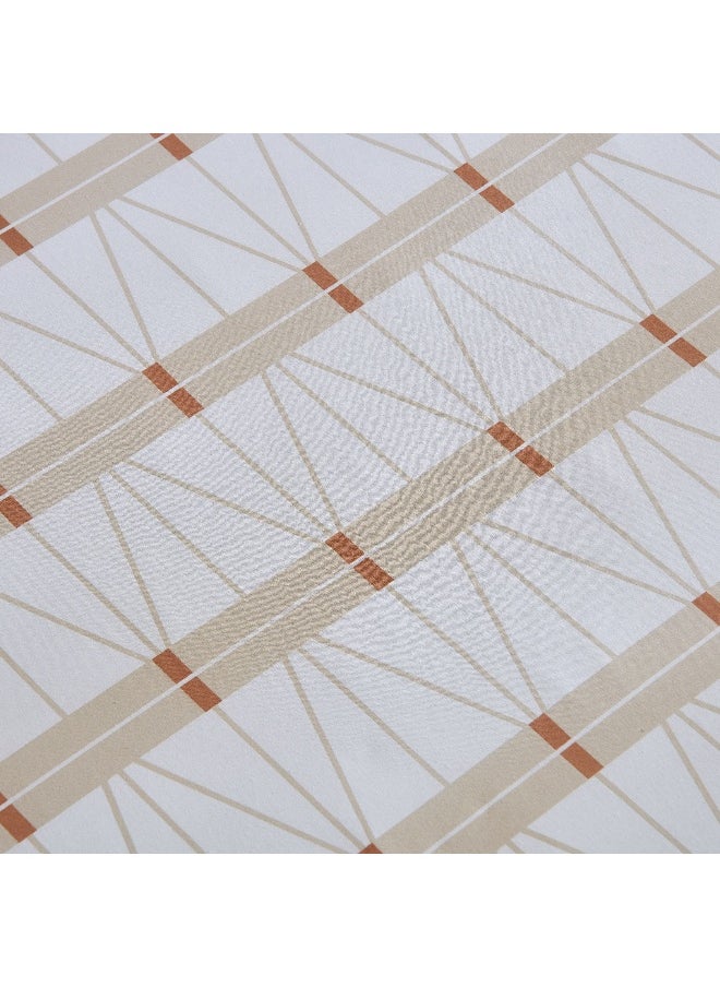 Home Box Malta Lattice Printed Cotton King Flat Sheet - 240x260 cm  - Image 5
