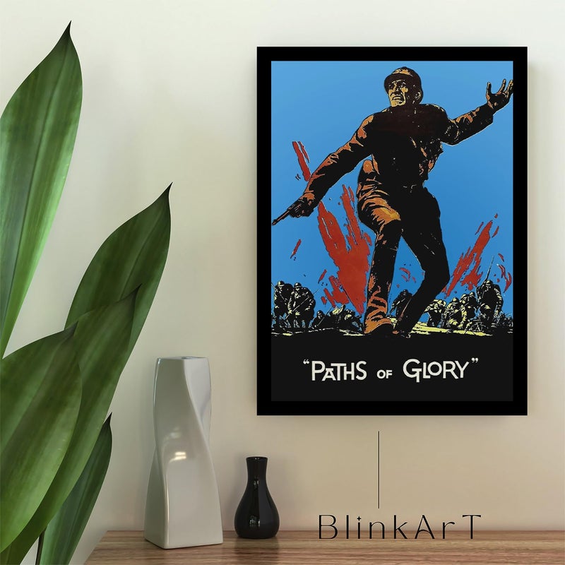 BLINKART BLINKART Aesthetic Paths of Glory 1957 Movie Photo Frame Album Poster Wall Art Print Decor Perfect For Home Bedroom Living Room Bedroom Home Office Study Room12 18 Inches  - Image 2