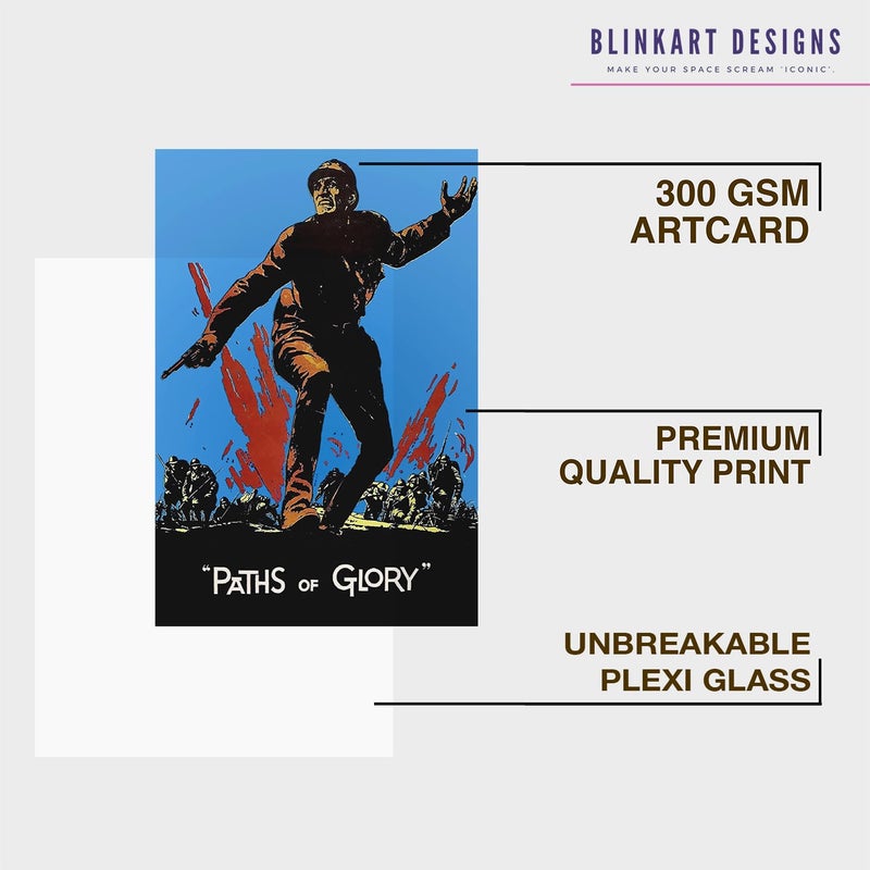 BLINKART BLINKART Aesthetic Paths of Glory 1957 Movie Photo Frame Album Poster Wall Art Print Decor Perfect For Home Bedroom Living Room Bedroom Home Office Study Room12 18 Inches  - Image 4