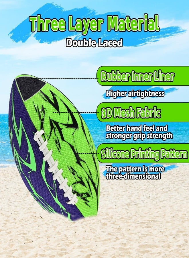 Faburo Pool Football & Water Football 2 Pack | 10.6in Oversized Beach Toys with Enhanced 3-Layer Grip | for Swimming Pool, Beach Games & Family Fun | Includes Pump, Net Bag & Gift Box (Kids Ages 8-12) - Image 2