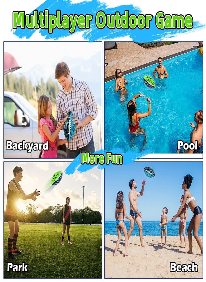 Faburo Pool Football & Water Football 2 Pack | 10.6in Oversized Beach Toys with Enhanced 3-Layer Grip | for Swimming Pool, Beach Games & Family Fun | Includes Pump, Net Bag & Gift Box (Kids Ages 8-12) - Image 3