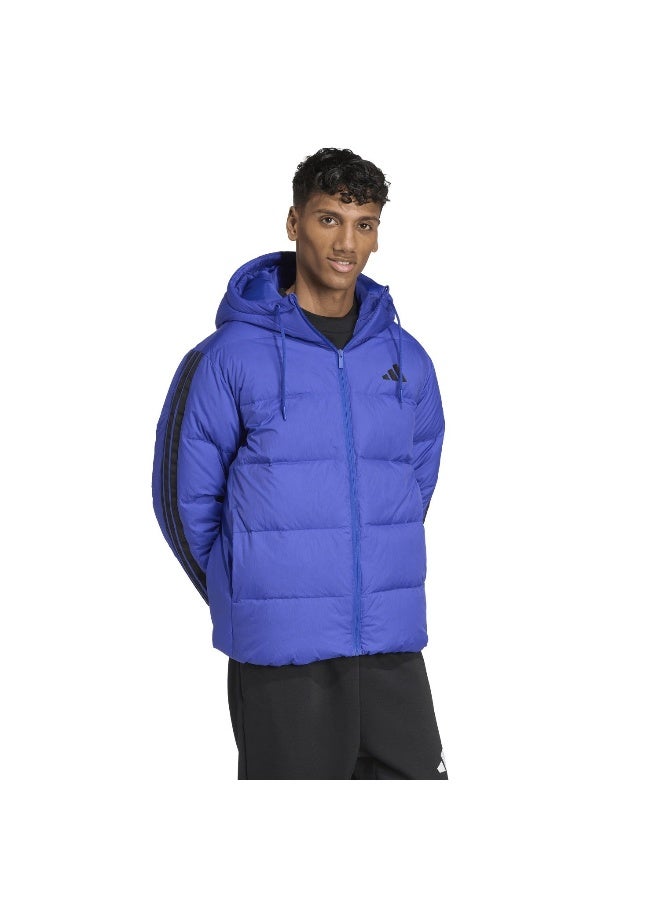 Adidas Ess 3S P D Hd J Blue Outdoor Jackets For Men XS  - Image 4