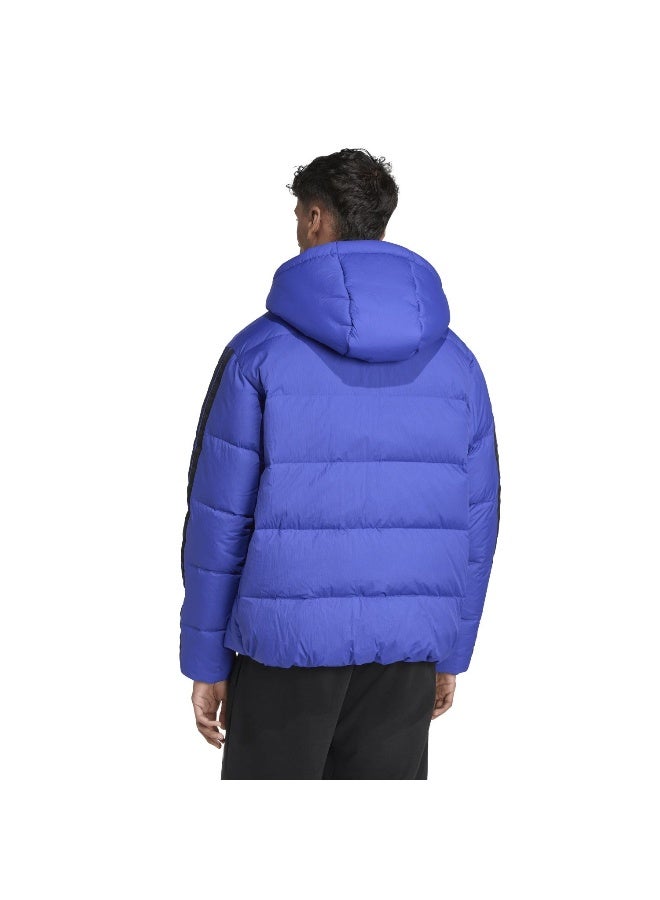 Adidas Ess 3S P D Hd J Blue Outdoor Jackets For Men XS  - Image 3