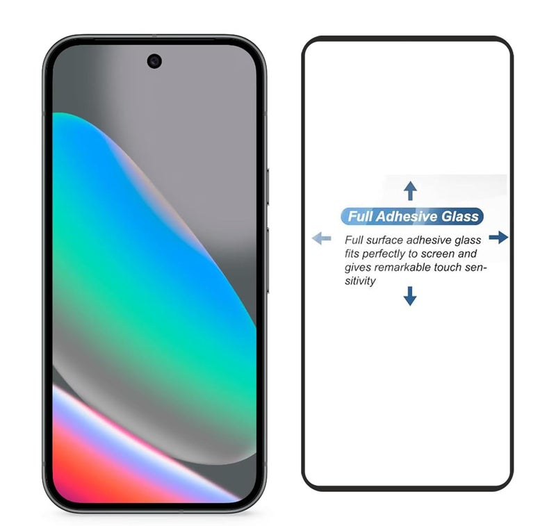 FabeKee 1 Pack Tempered Glass Screen Protector Compatible For Google Pixel 10 / Google Pixel 10 Pro / Google Pixel 9 / Google Pixel 9 Pro Black Cellphone With Edge To Edge Coverage And Easy Installation Kit - Image 5