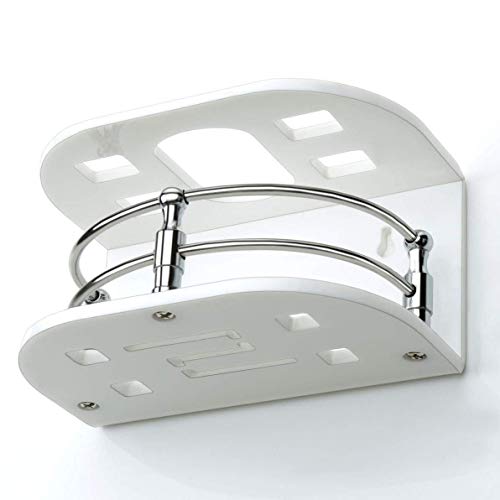 SHREE HANS CREATION Wall Mounted self Adhesive Acrylic Tooth Brush Holder/Stand/Tumbler/Toothpaste for Bathroom Stand Organizer Rack for Home (D2-White) / (050) - Image 2
