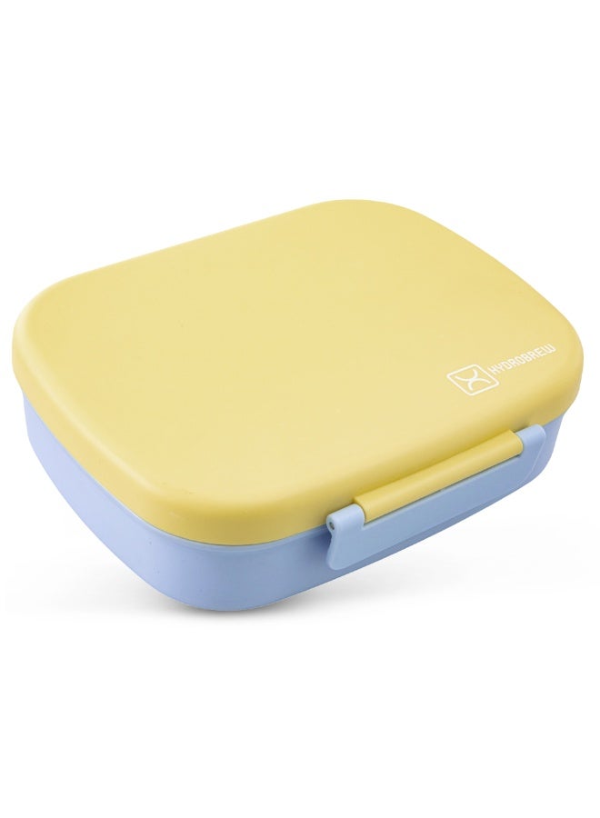 Hydrobrew Smart Serve Bento Lunch Box 1100ml w/ Sip Switch Tritan Water Bottle 1000ml | 5 Compartment Meal Box – Sunny Sky - Image 5