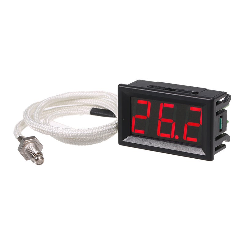 XH-B310 Industrial Digital Thermometer 12V Temperature Meter K-type M6 Thermocouple Tester -30~800℃ Thermograph High Accuracy with LED-Display - Image 1