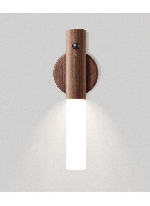 Motion Sensor Night Lights Magnet Body Sensor Hallway, Rechargeable Led Light Portable Stairway, Wooden Wall Sconce Battery Powered Cabinet Lights