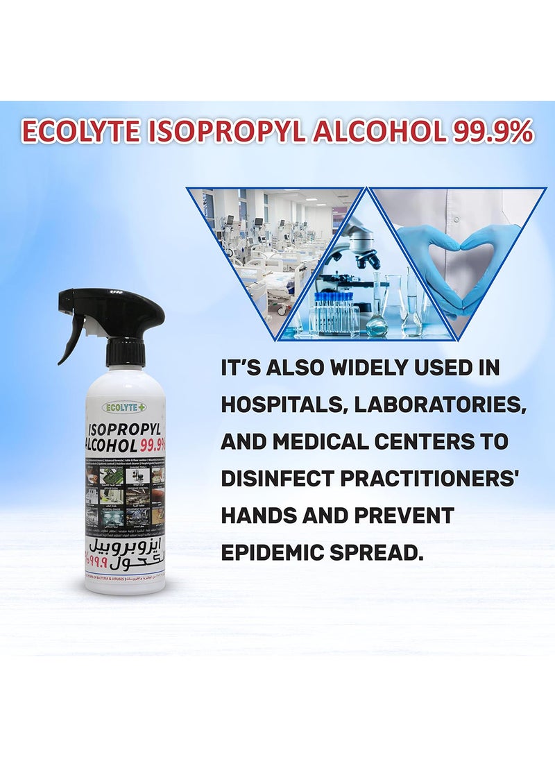 ECOLYTE+ Isopropyl Alcohol 99.9% Disinfectant - 500 ml - Image 5