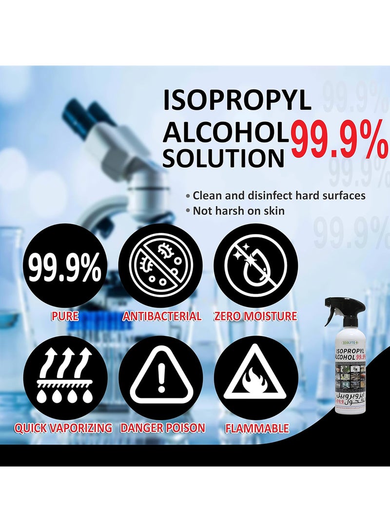 ECOLYTE+ Isopropyl Alcohol 99.9% Disinfectant - 500 ml - Image 4