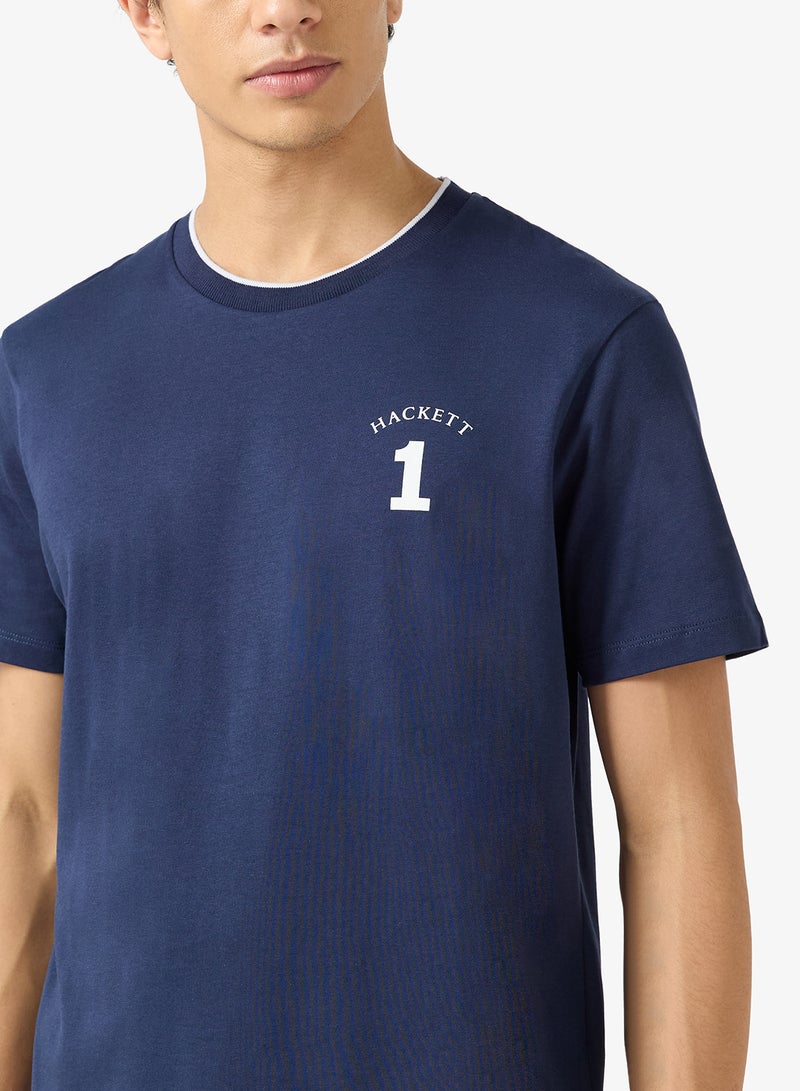 Hackett Number Crew Neck T-Shirt - Image 3