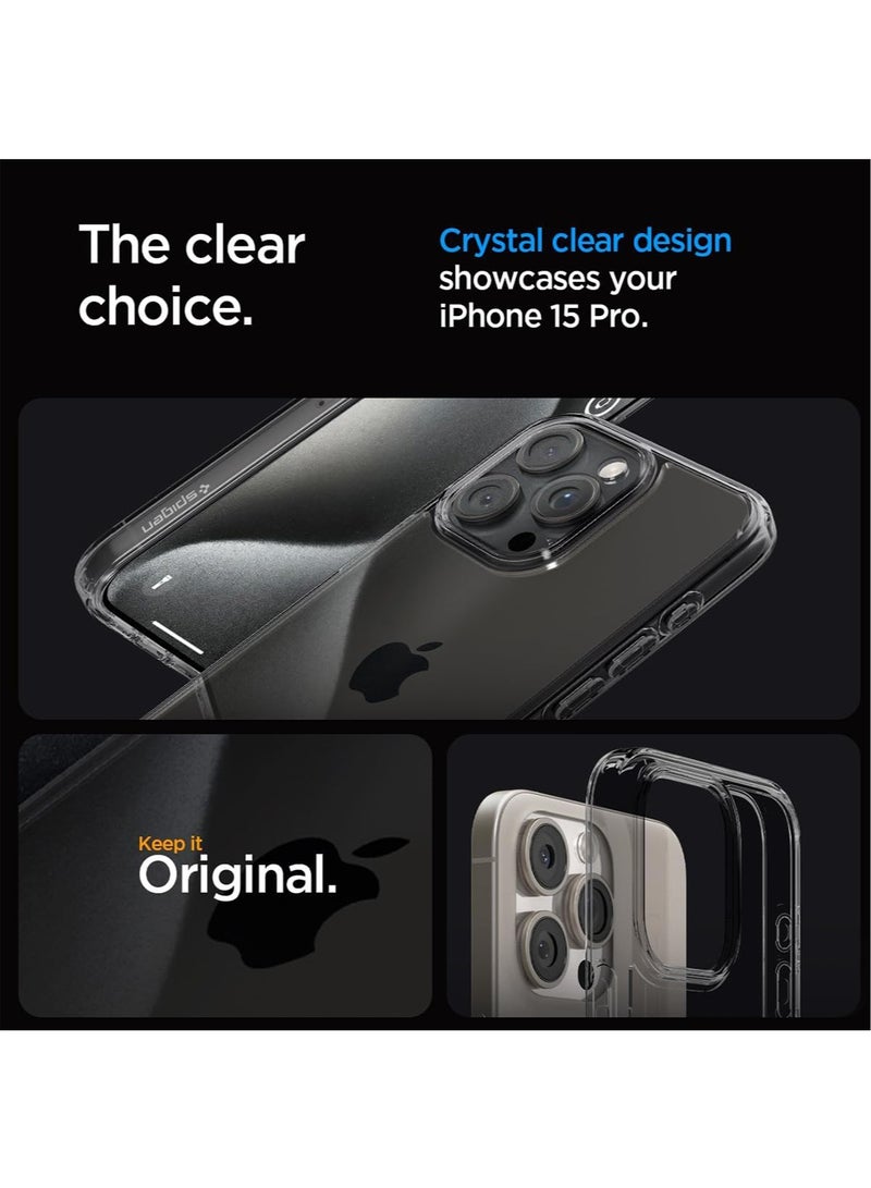 Spigen Ultra Hybrid for iPhone 15 Pro Case Cover - Space Crystal - Image 3