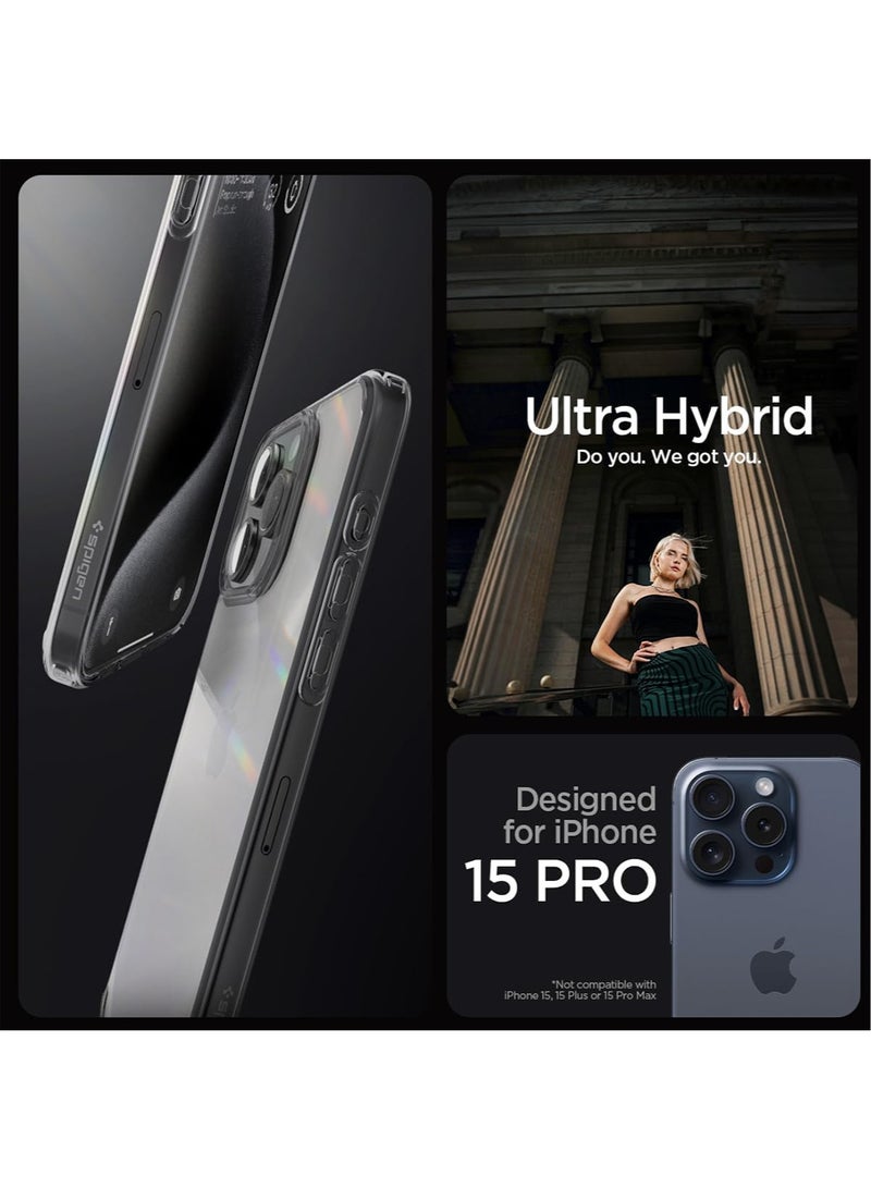 Spigen Ultra Hybrid for iPhone 15 Pro Case Cover - Space Crystal - Image 2