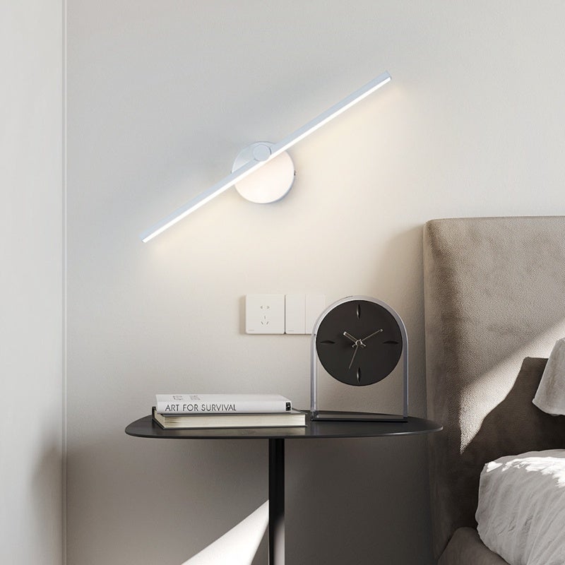 Rotating LED Wall Lamp: 300° Rotatable Black, Versatile Decorative - Adjustable Ambient Lighting LED Wall Lamp for Bedroom Bedside Mirror Washbasin - Image 5