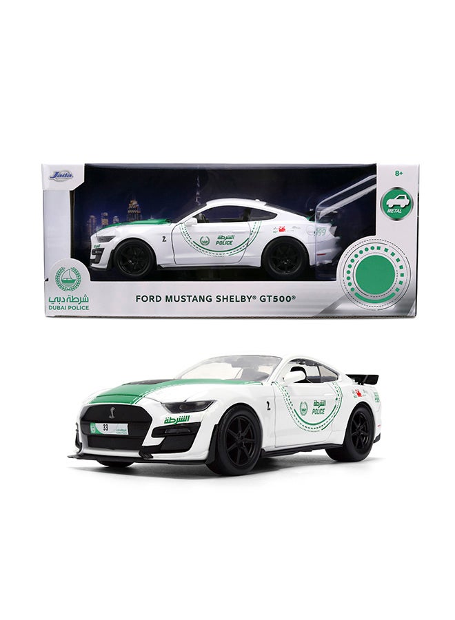 JADA جادا - شرطة دبي فورد موستانج - نموذج مصبوب مقاس 1:24 - Image 2