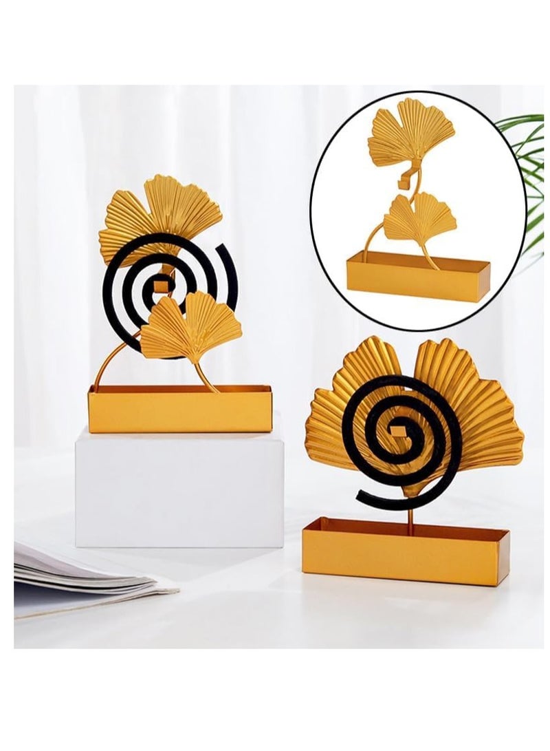إكسفور Mosquito Coil Holder,Incense Holder,Hanging Coil Incense Burner Holder Outdoor and Indoor (Double Leaf) - Image 2