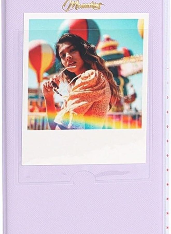 Purple Photo Album 64 Slots For 3.4x4.3 Large Format Photos Sustainable Storage Holder - Image 1