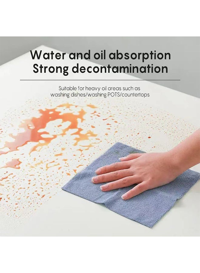 20 Sheets Reusable Microfiber Cleaning Cloths - Washable Towel Rags, Super Absorbent, Lint-Free, Multi-Purpose Kitchen Tissue Roll for Cleaning - Image 3