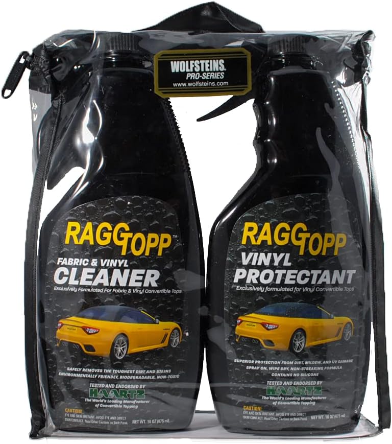 Raggtopp Convertible Top Vinyl Cleaner & Protectant Kit 16 ounce - Image 2
