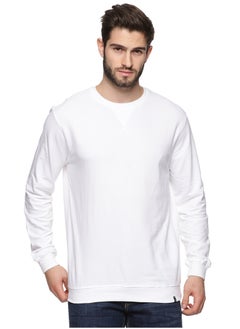 RSO Outfits Premium Cotton Full Sleeves Sweatshirt White  - Image 1