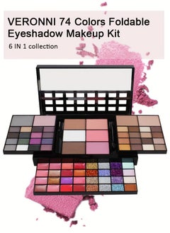 VERONNI VERONNl 74 colors eyeshadow makeup kit  - Image 5