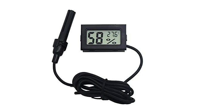 QBM مقياس حرارة ورطوبة رقمي LCD ميني مع مستشعر رطوبة داخلي (متعدد الألوان) - Image 1