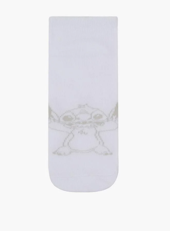 Disney WHITE Pack Of 5 Girls School Socks Ankle Length for Women | Best Price UAE