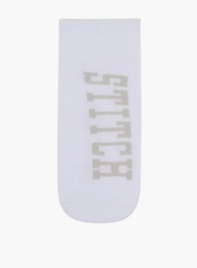 Disney WHITE Pack Of 5 Girls School Socks Ankle Length for Women | Best Price UAE