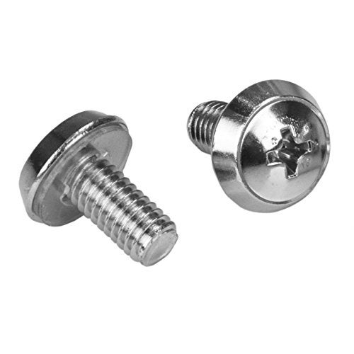 StarTech.com M6 Screws and Cage Nuts - 100 Pack - M6 Mounting Screws and Cage Nuts for Server Rack and Cabinet - Silver , TAA (CABSCREWM62) - Image 2