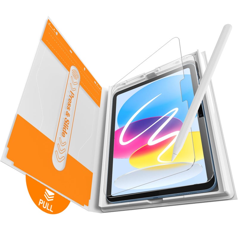 EZ-GLAZ-2 Pack Paper-feel Glass Screen Protector for iPad A16 2025 11th (11 inch) / 10th Generation 2022 (10.9 inch), Matte Glass Film with Easy Application Tray, Compatible with Apple Pencil - Image 1