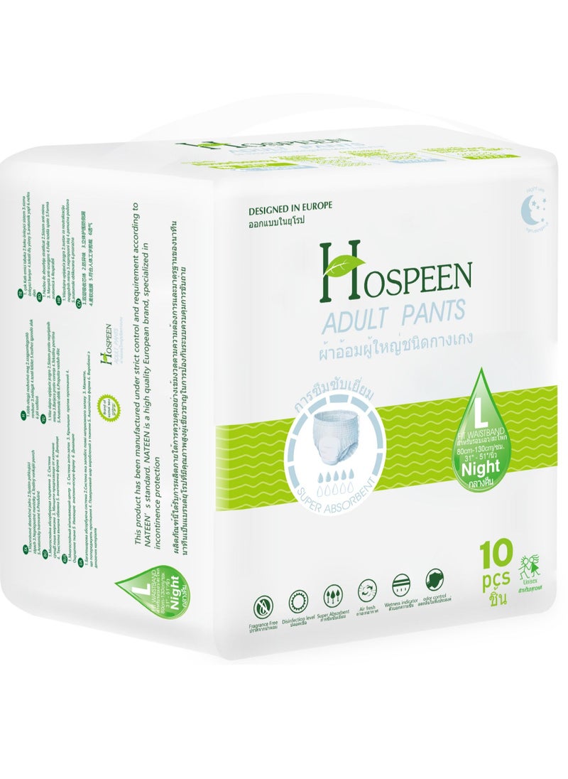 Nateen Hospeen Adult Diapers Pants,Period Pants for Sanitary Protection,Large,Waist Size 80-130cm,10 Count Night Unisex Adult Pull Ups,Panty Style Sanitary Pads for Women,Super Soft Fit. - pzsku/ZE5DB90AE8E0C7E7B3E8BZ/45/_/1657882957/7dc375be-92be-4982-8246-b7735ec8353b