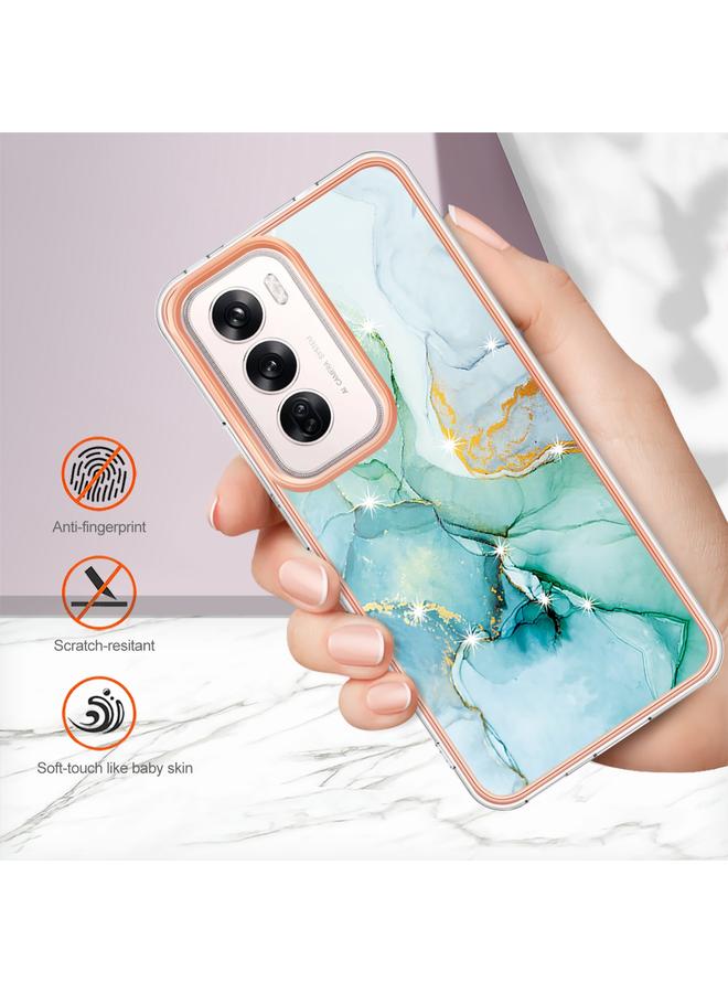 S-TOP Case For OPPO Reno12 Global Electroplating Marble Dual-side IMD Phone Case - Image 5