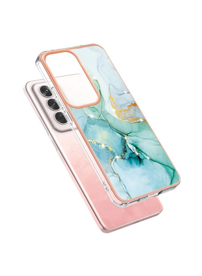 S-TOP Case For OPPO Reno12 Global Electroplating Marble Dual-side IMD Phone Case - Image 3