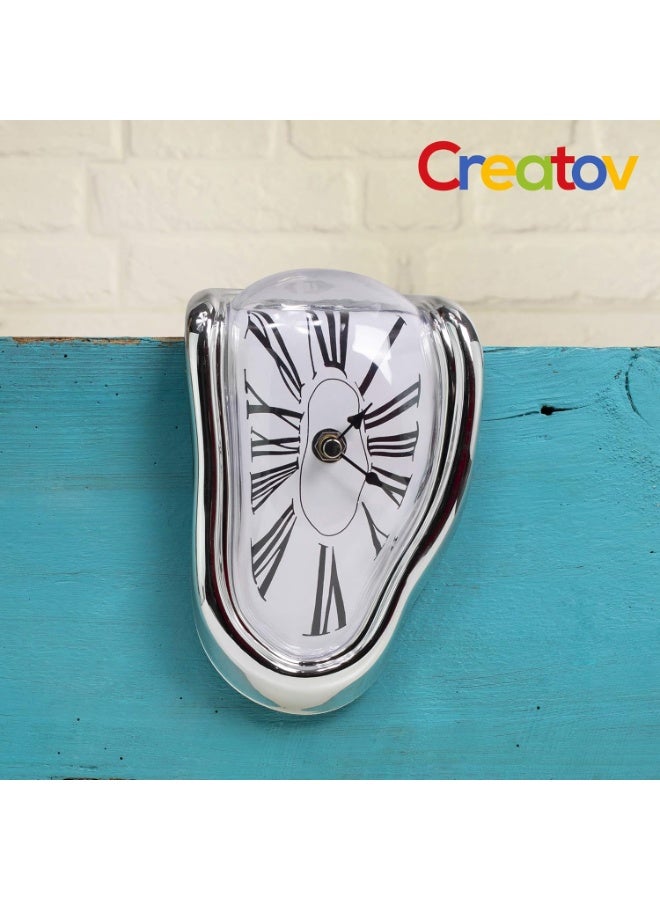 Creatov Decorative Dali Watch Melting Clock - Surrealistic Table Shelf Desk Fashion Melted Clock Salvador Dali Inspired Funny Home Decor Office Best Birthday Gift Idea - Image 3