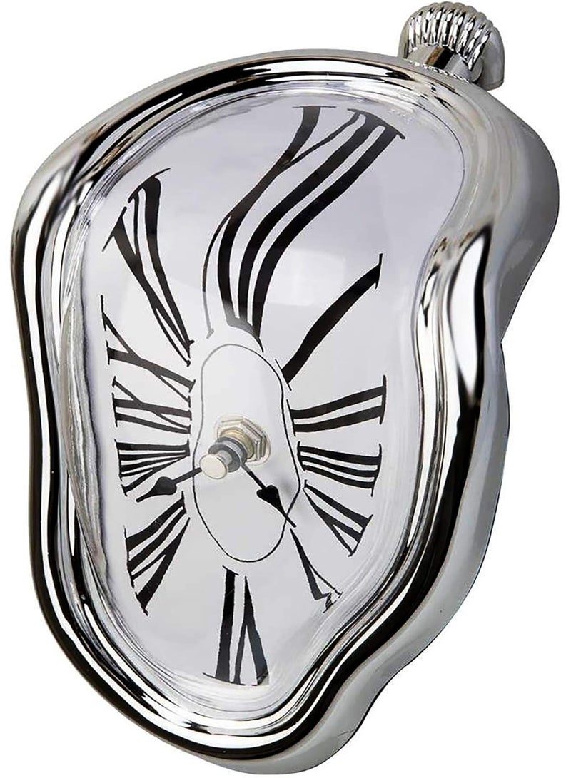 Creatov Decorative Dali Watch Melting Clock - Surrealistic Table Shelf Desk Fashion Melted Clock Salvador Dali Inspired Funny Home Decor Office Best Birthday Gift Idea - Image 1