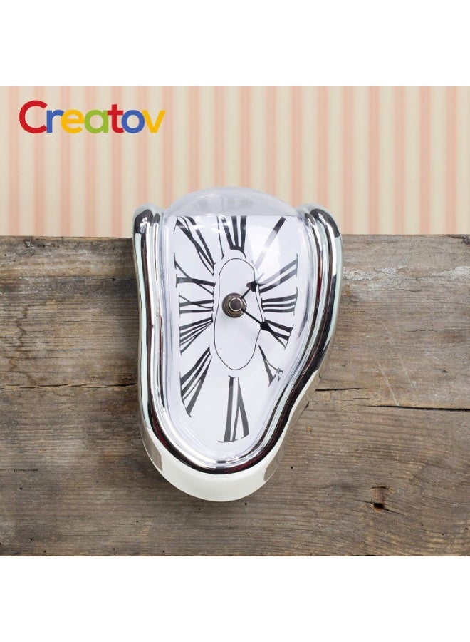 Creatov Decorative Dali Watch Melting Clock - Surrealistic Table Shelf Desk Fashion Melted Clock Salvador Dali Inspired Funny Home Decor Office Best Birthday Gift Idea - Image 5