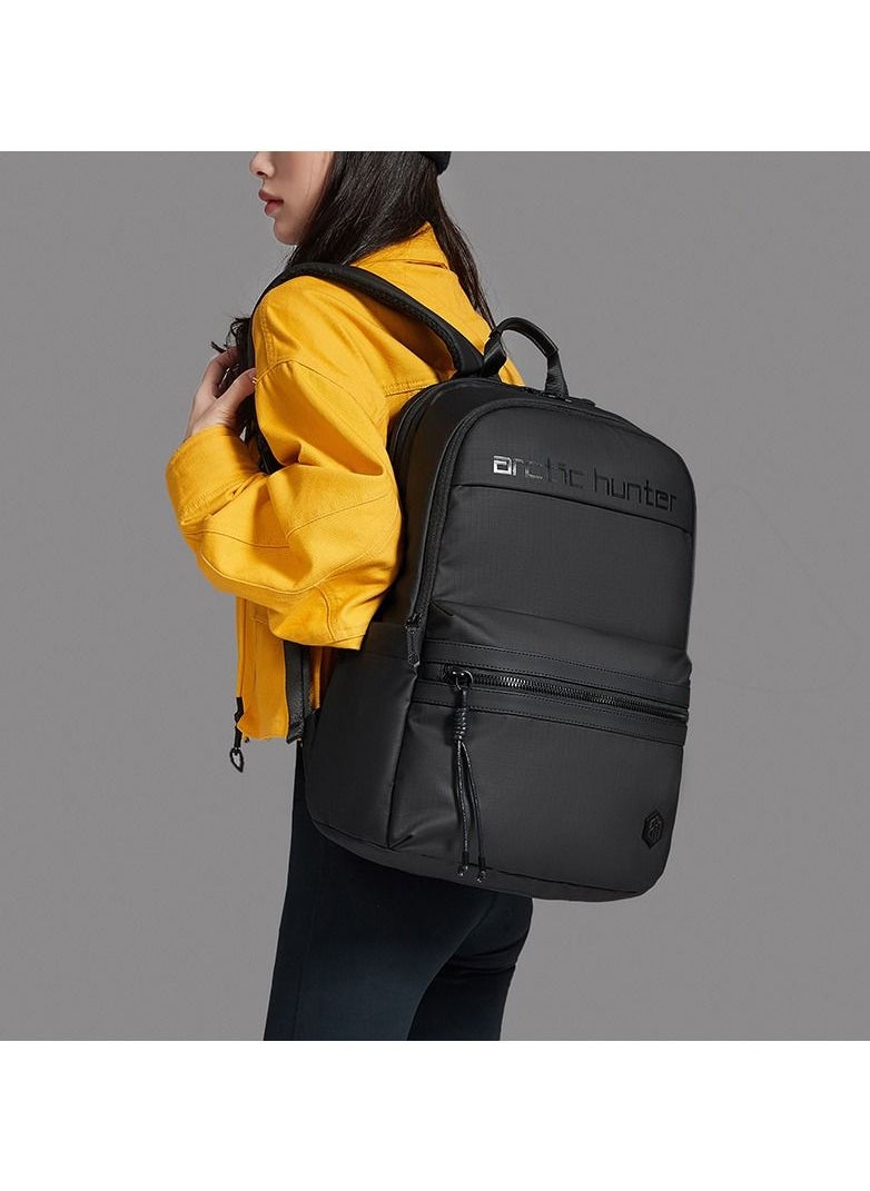 ARCTIC HUNTER B00536 15.6-Inch Laptop Casual Multi-Function Oxford Waterproof Backpack Bag, Black  - Image 3