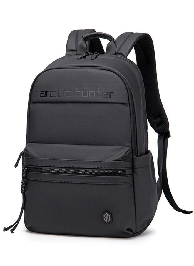 ARCTIC HUNTER B00536 15.6-Inch Laptop Casual Multi-Function Oxford Waterproof Backpack Bag, Black  - Image 1
