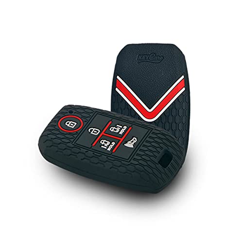 CARMATE Silicone Car Key Cover KC-51 Fit for Carnival (5 Button Smart Key)-Black - Image 2