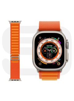 KASTWAVE Compatible for Apple Watch Ultra 49mm Wide Band, Textile Stretch Nylon Titanium G‑Hook Wristband Sport Strap for iWatch 49mm 45mm 44mm 42mm Series 8/7/6/SE/5/4/3/2/1 Men Bands  - Image 2