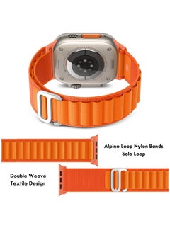 KASTWAVE Compatible for Apple Watch Ultra 49mm Wide Band, Textile Stretch Nylon Titanium G‑Hook Wristband Sport Strap for iWatch 49mm 45mm 44mm 42mm Series 8/7/6/SE/5/4/3/2/1 Men Bands  - Image 3